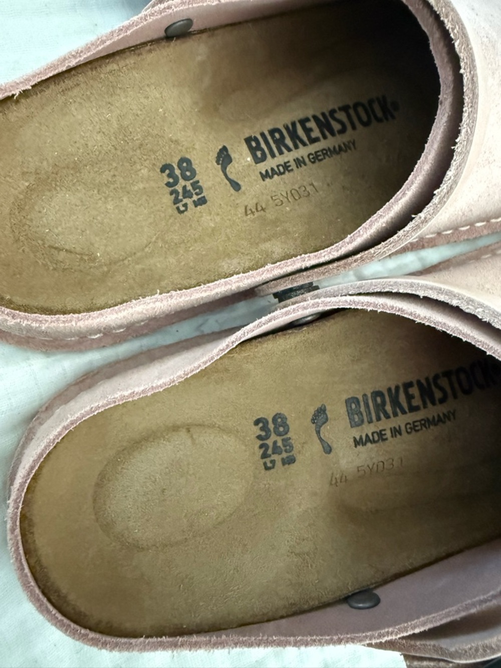 NWT Birkenstock Lutry Premium Suede Leather Clog Size 38 Medium/Narrow - Picture 5 of 6